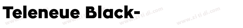 Teleneue Black字体转换